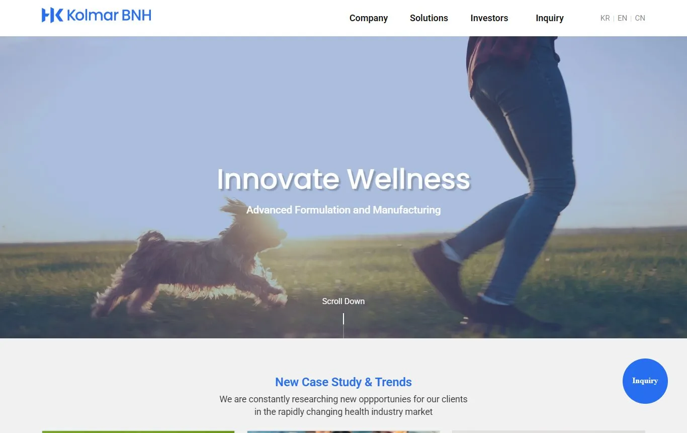 Kolmar BNH homepage