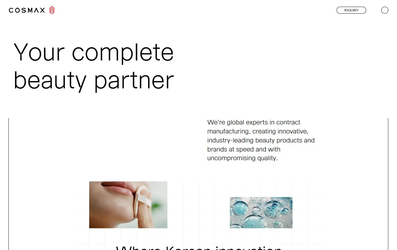 Cosmax group website