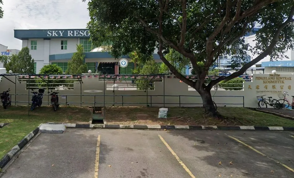 Street View of the Sky Resources factory in Bukit Tengah industrial estate, Penang
